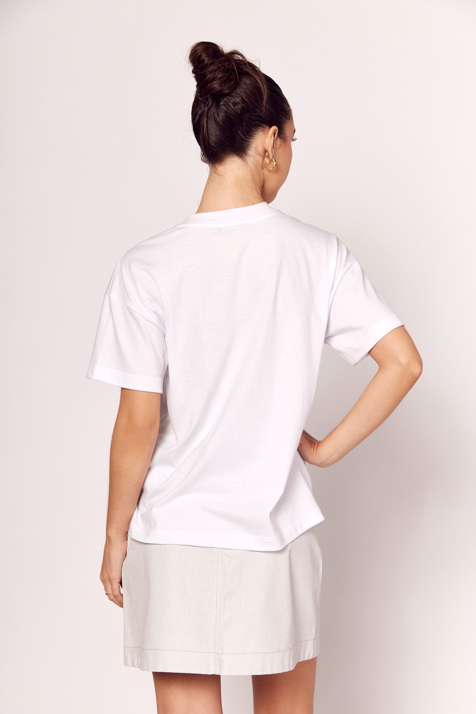 T-shirt Notte em Malha Algodão com Strass