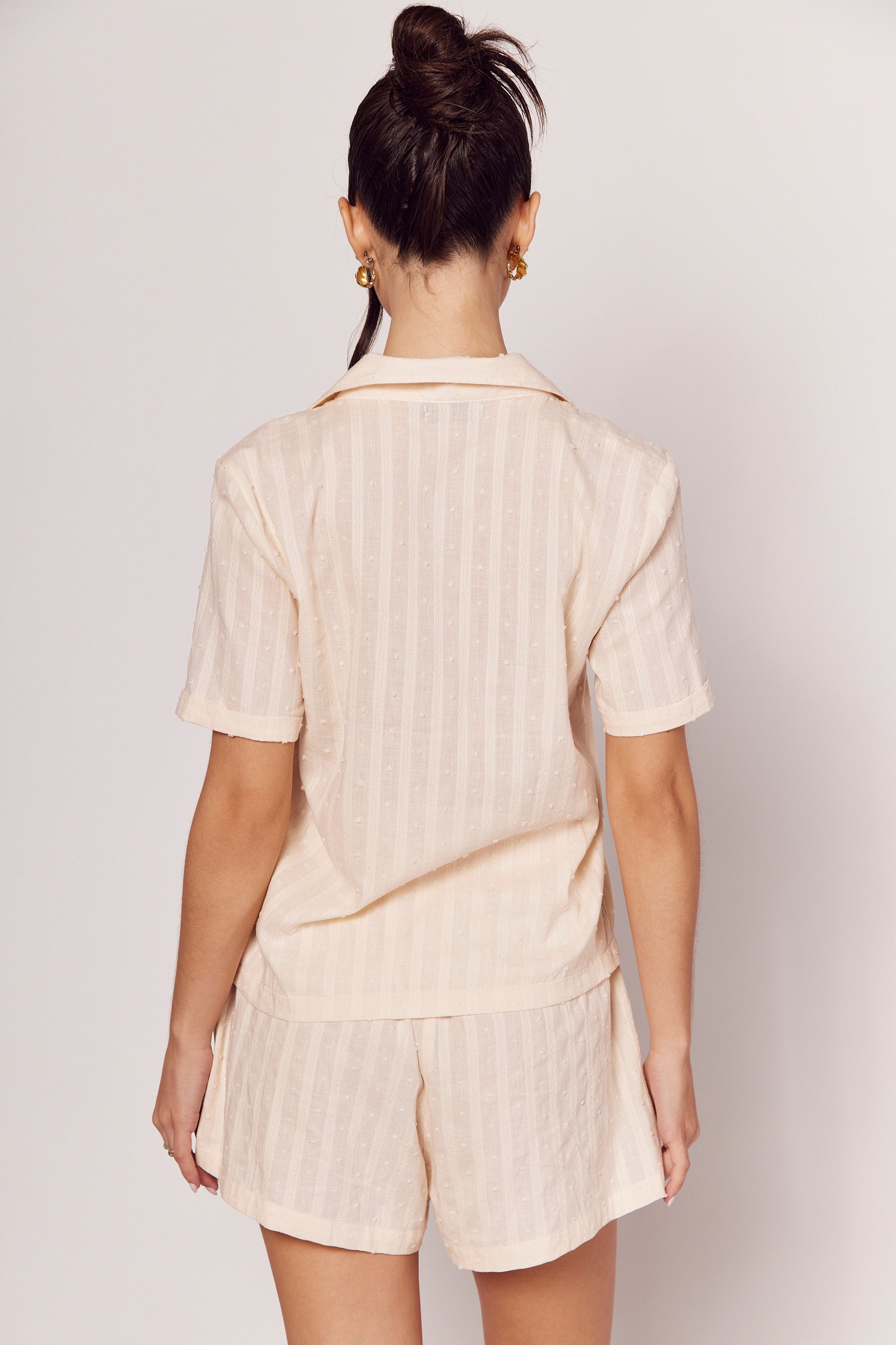 Shorts Giornata em Textura Bordada