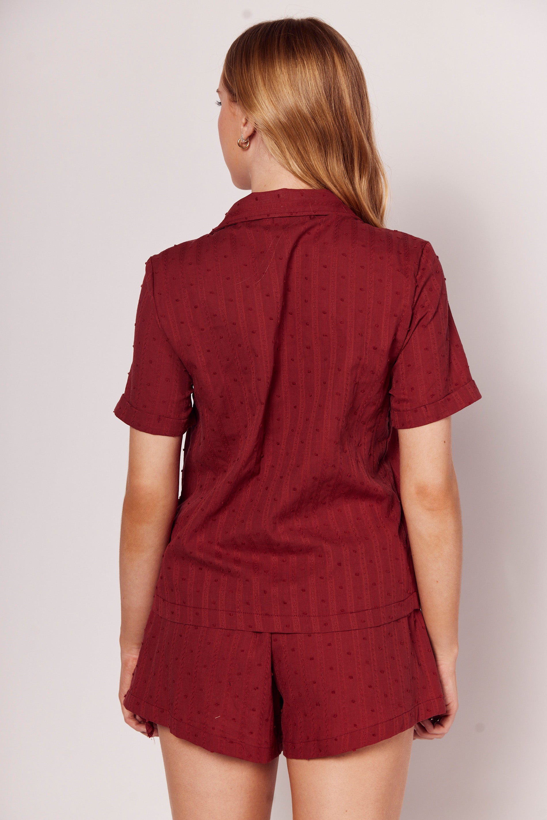 Shorts Giornata em Textura Bordada