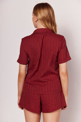 Shorts Giornata em Textura Bordada