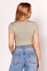 Blusa Notte com Recortes em Malha Microfibra