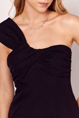 Vestido Um Ombro Notte em Plano Alfaiataria Comfy