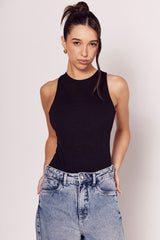 Body Luminare Decote Nadador e Cut Out Costas