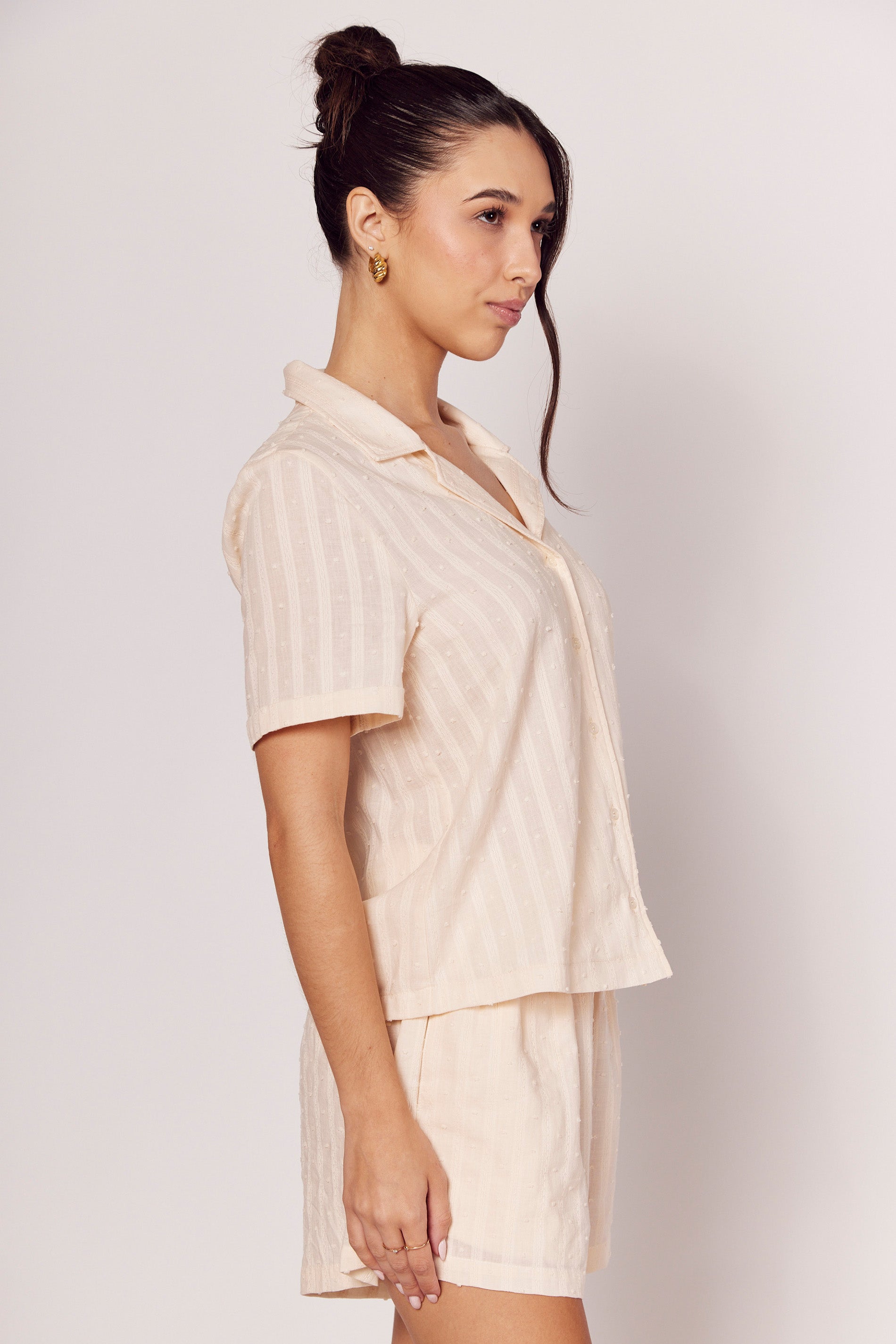 Camisa Giornata com Textura Bordada