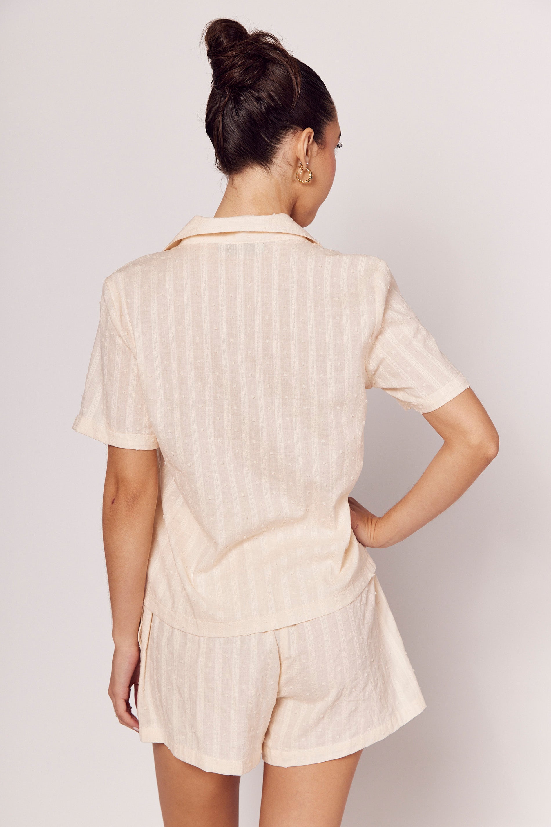 Camisa Giornata com Textura Bordada