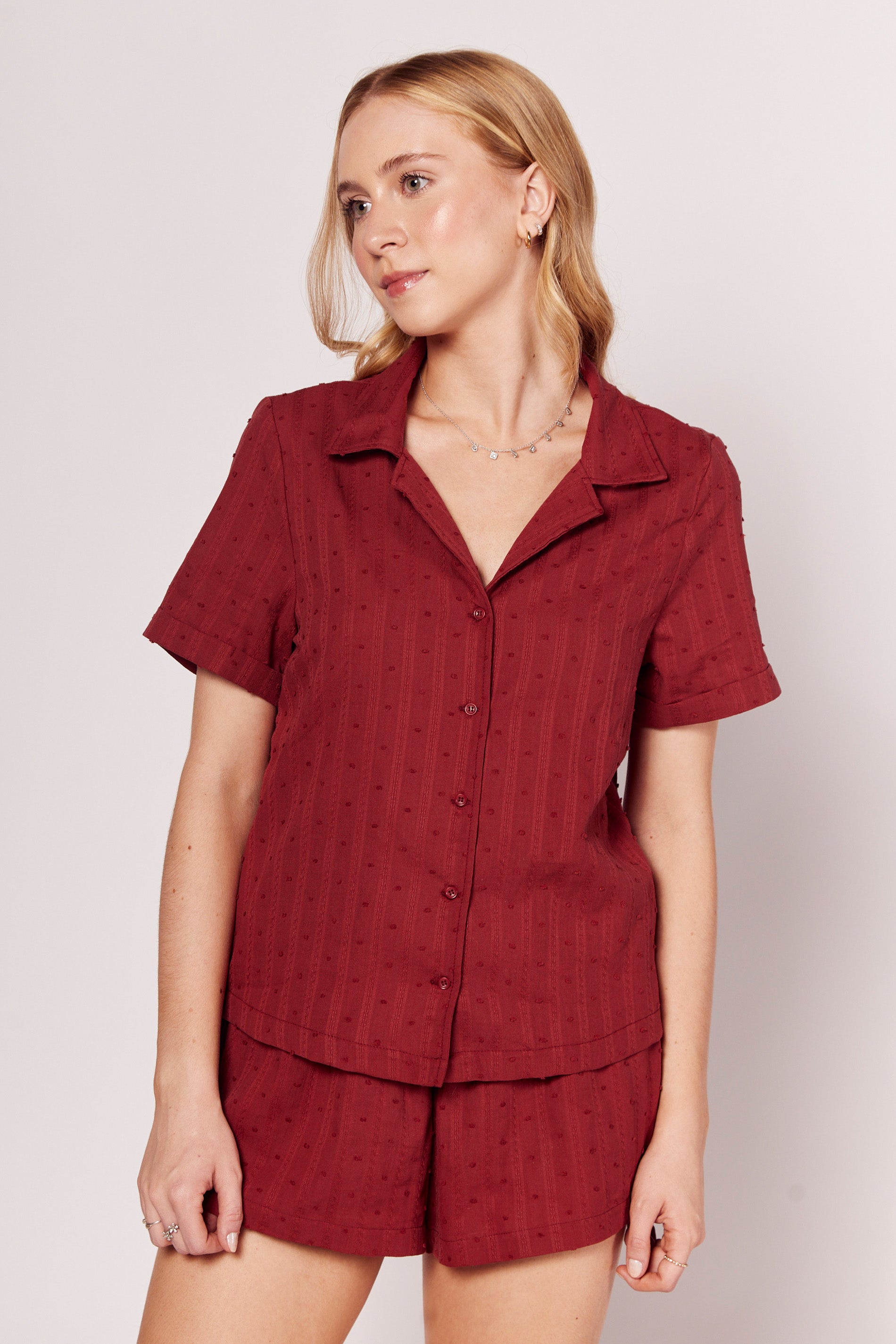 Camisa Giornata com Textura Bordada