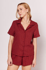 Camisa Giornata com Textura Bordada