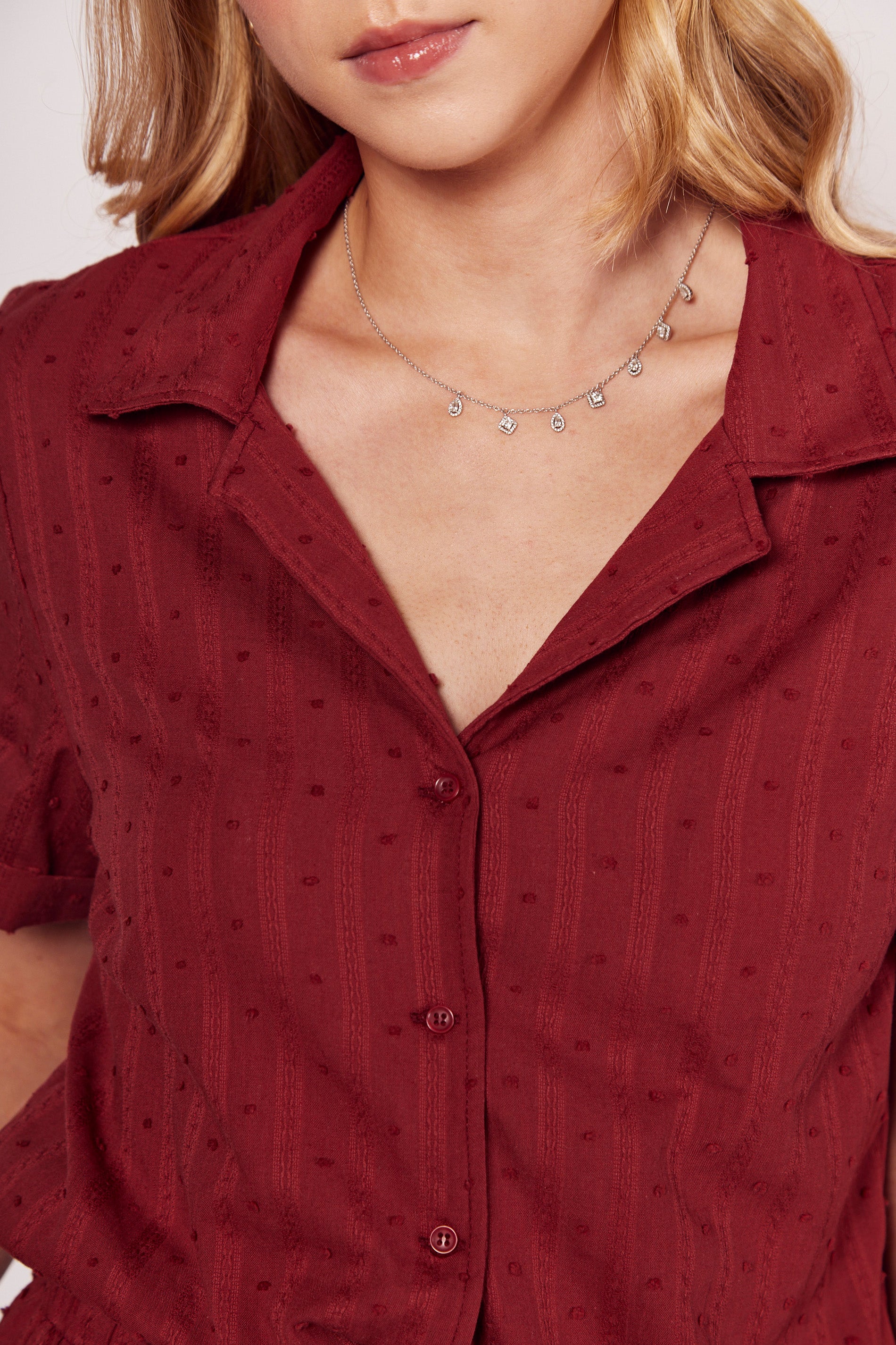 Camisa Giornata com Textura Bordada