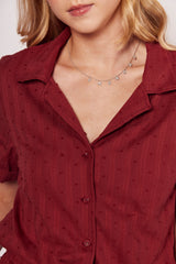 Camisa Giornata com Textura Bordada