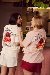 T-shirt Giornata com Estampa na Frente e Costas