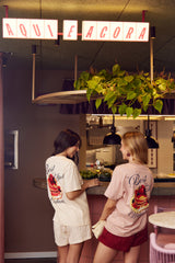 T-shirt Giornata com Estampa na Frente e Costas