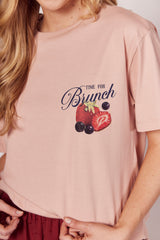 T-shirt Giornata com Estampa na Frente e Costas