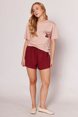 T-shirt Giornata com Estampa na Frente e Costas