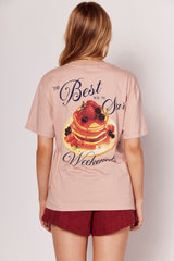 T-shirt Giornata com Estampa na Frente e Costas