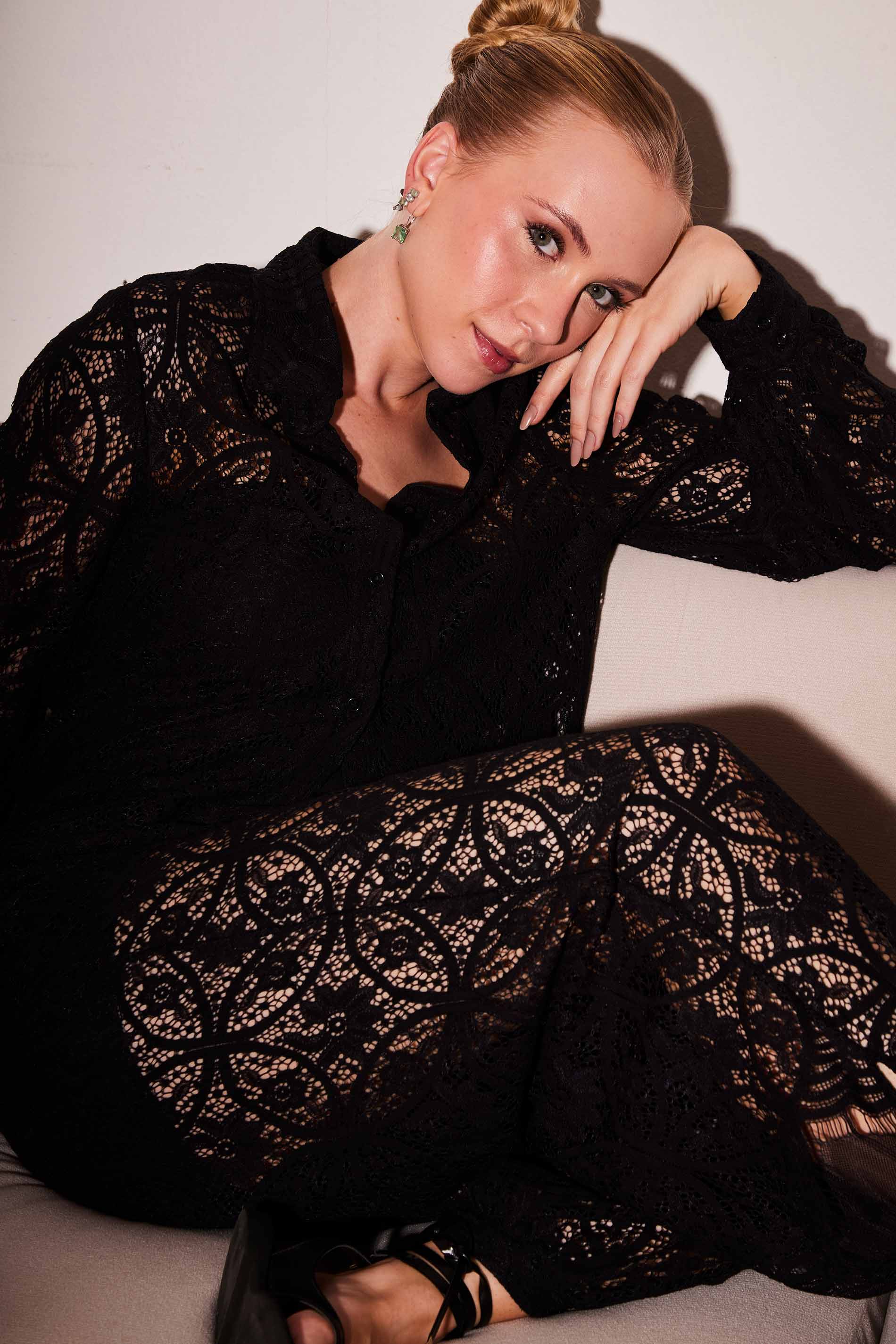 Camisa de Manga Longa Urban Frame em Plano Renda