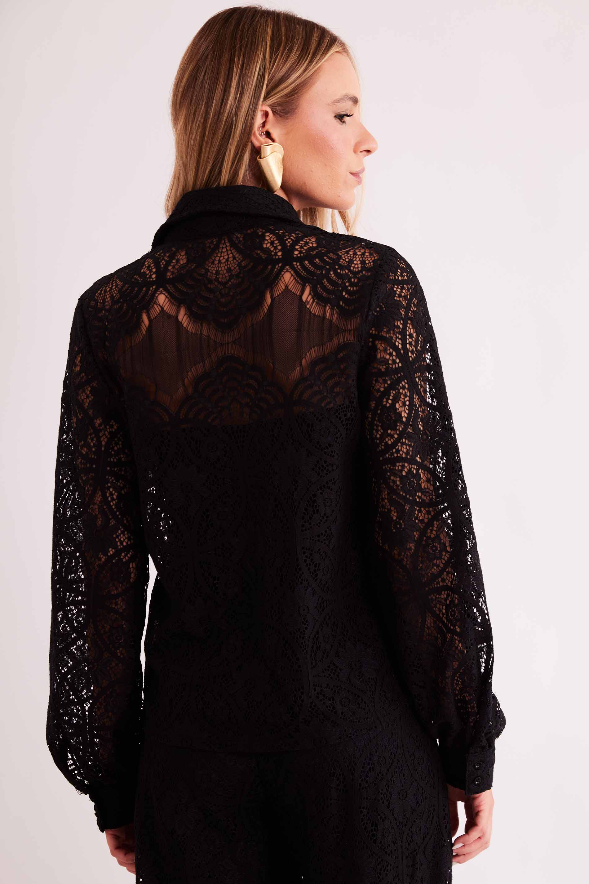 Camisa de Manga Longa Urban Frame em Plano Renda