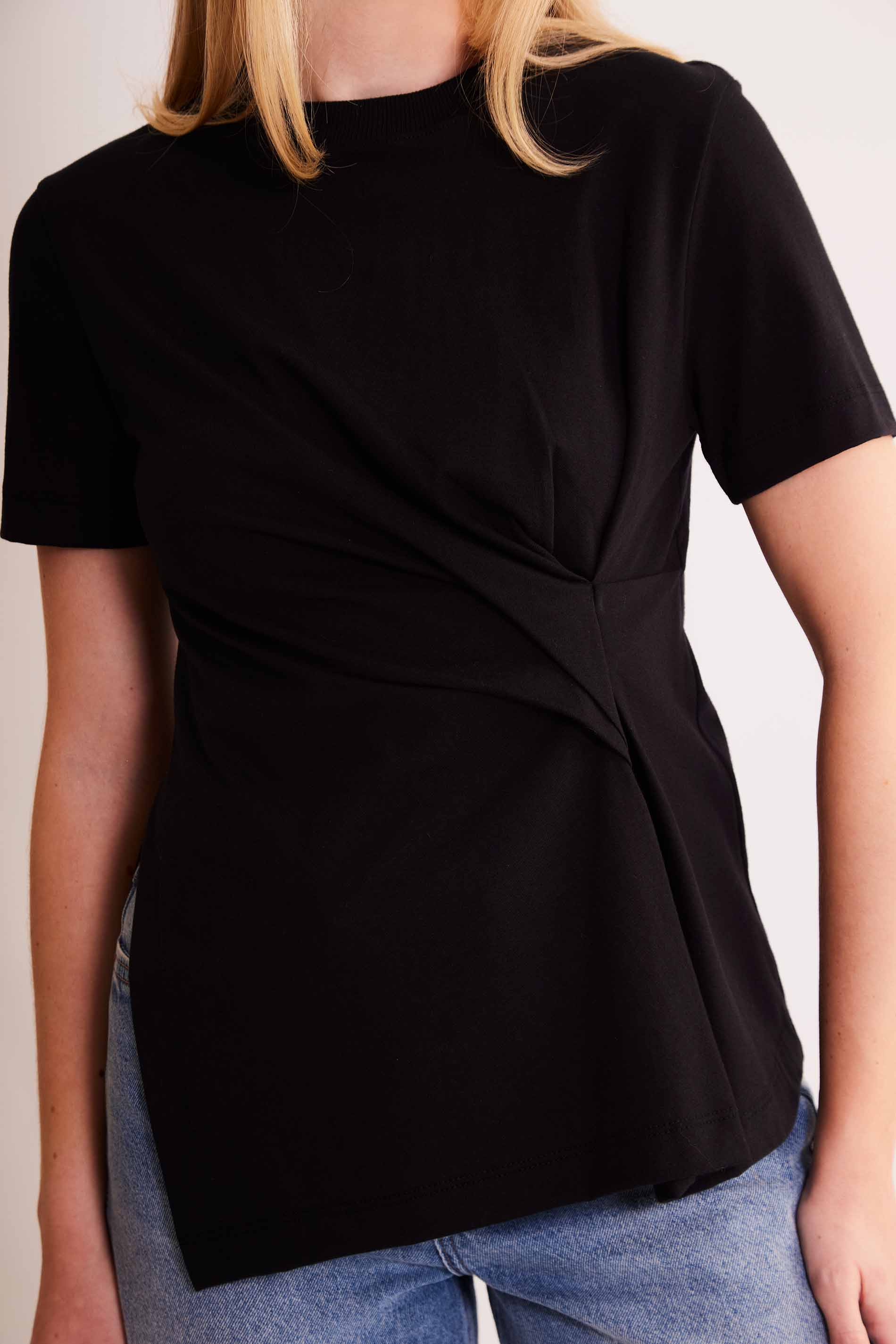 Blusa de Manga Curta Allure em Meia Malha