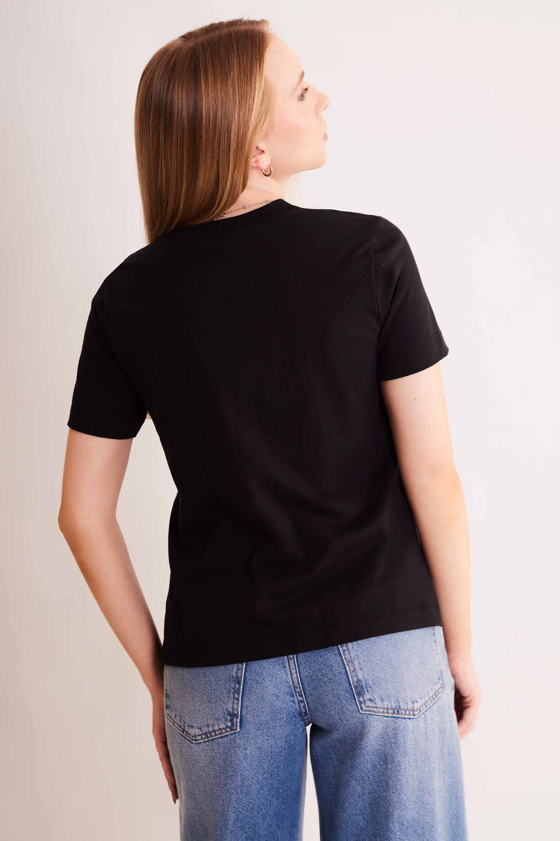Blusa de Manga Curta Allure em Meia Malha