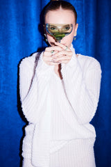 Blusa de Manga Longa New Ease em Malha Tricot Maquinetado