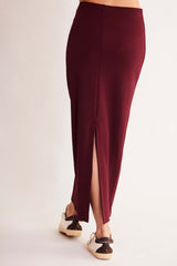 Saia Midi Urban Frame em Malha Bodycon