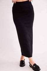 Saia Midi Urban Frame em Malha Bodycon