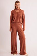 Calça New Ease em Tricot Maquinetado