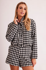 Jaqueta Bomber New Ease em Plano Tweed