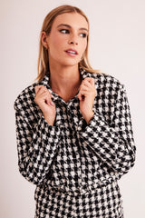 Jaqueta Bomber New Ease em Plano Tweed