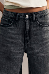 Calça Baggy After Dusk em Denim Black