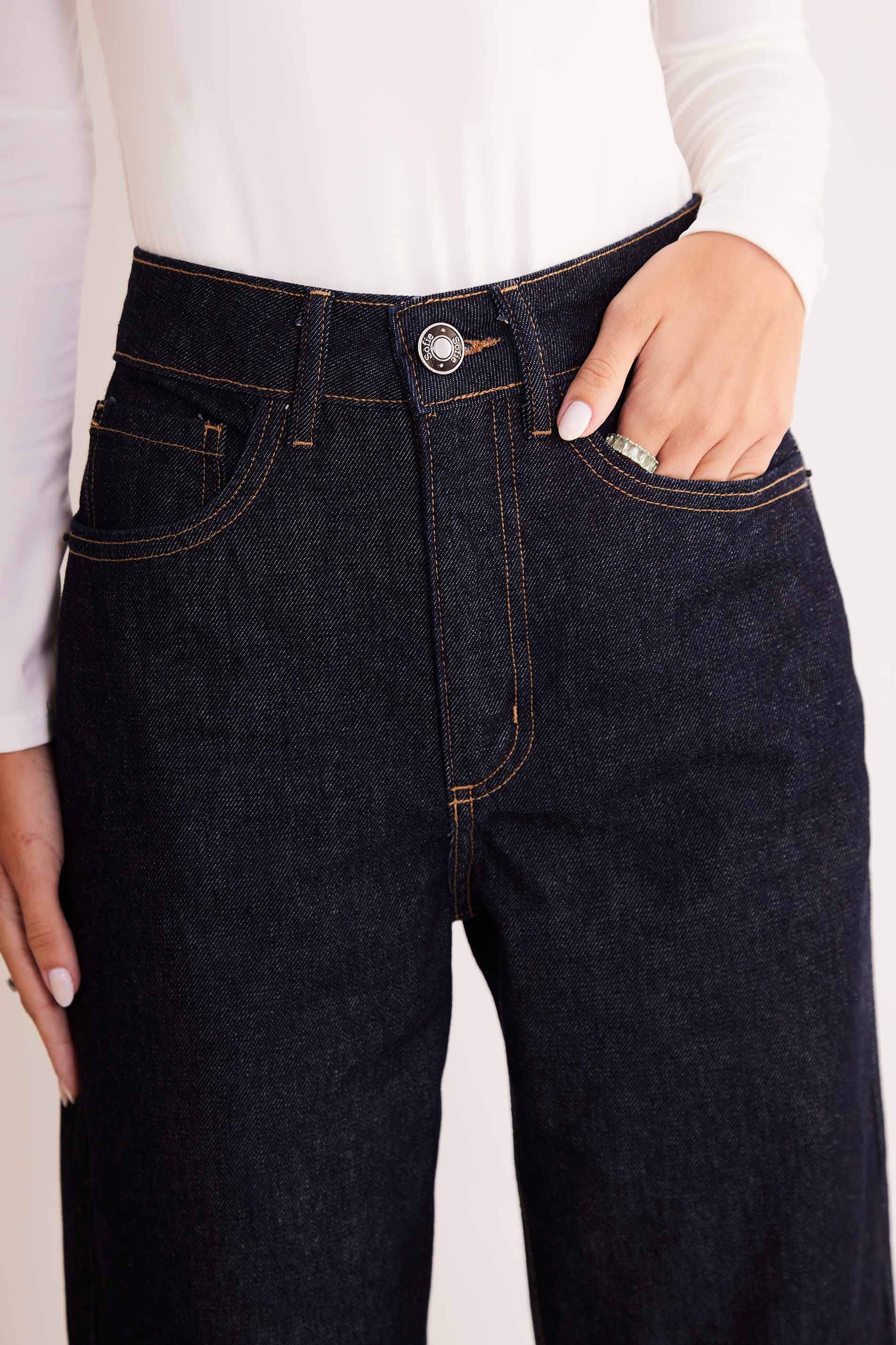Calça Reta Allure em Denim