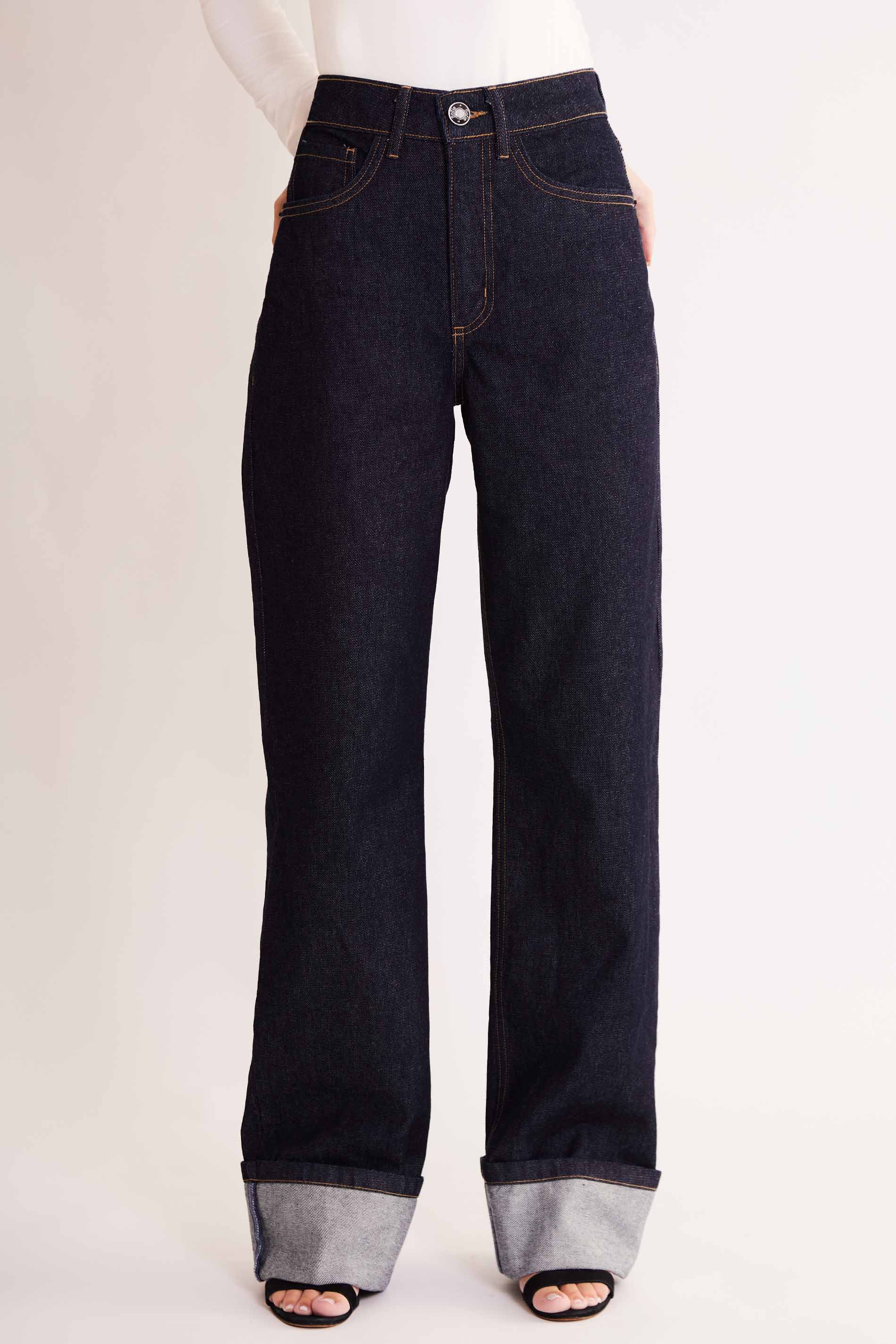 Calça Reta Allure em Denim