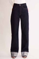 Calça Reta Allure em Denim