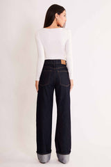 Calça Reta Allure em Denim