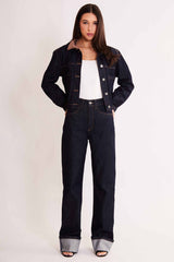 Calça Reta Allure em Denim