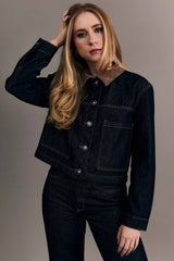 Jaqueta Allure em Denim e Veludo Cotelê