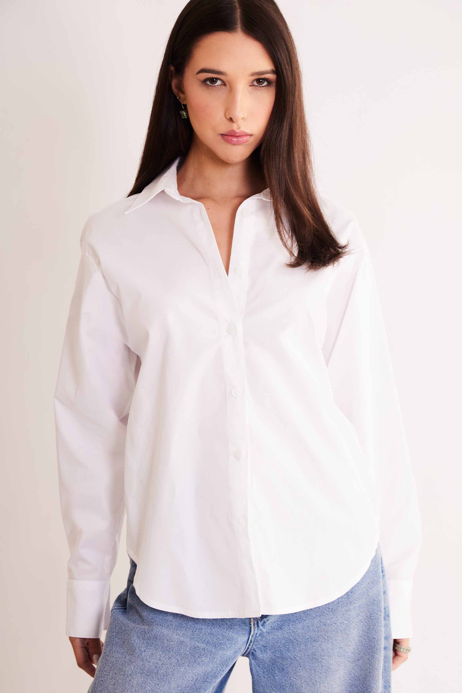 Camisa de Manga Longa After Dusk em Plano Tricoline com Elastano