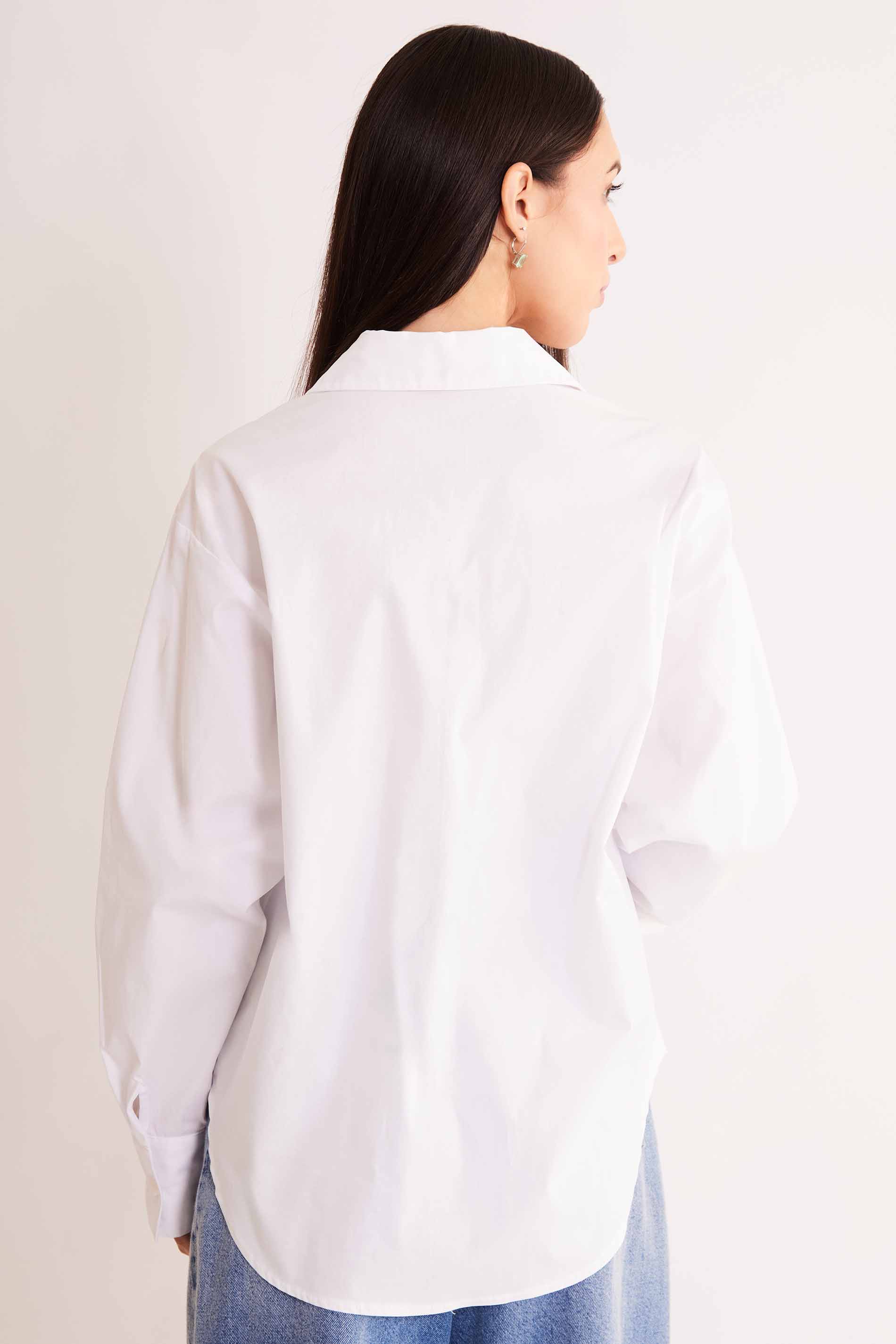 Camisa de Manga Longa After Dusk em Plano Tricoline com Elastano