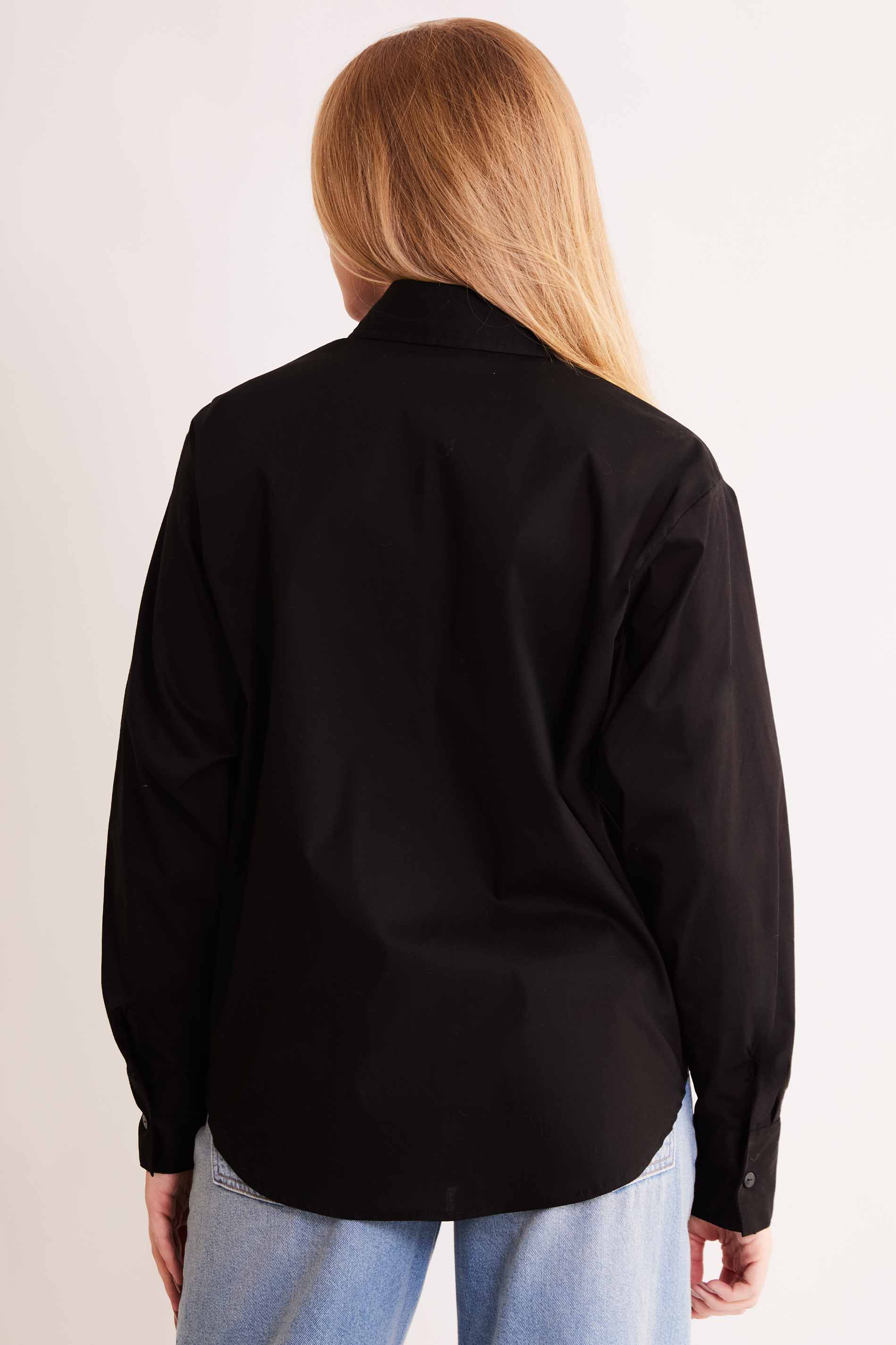 Camisa de Manga Longa After Dusk em Plano Tricoline com Elastano