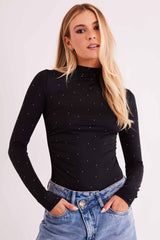 Body de Manga Longa Urban Frame em Malha Microfibra Beach