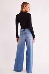 Body de Manga Longa Urban Frame em Malha Microfibra Beach