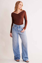 Blusa de Manga Longa After Dusk em Ribana