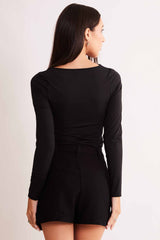 Blusa de Manga Longa After Dusk em Ribana