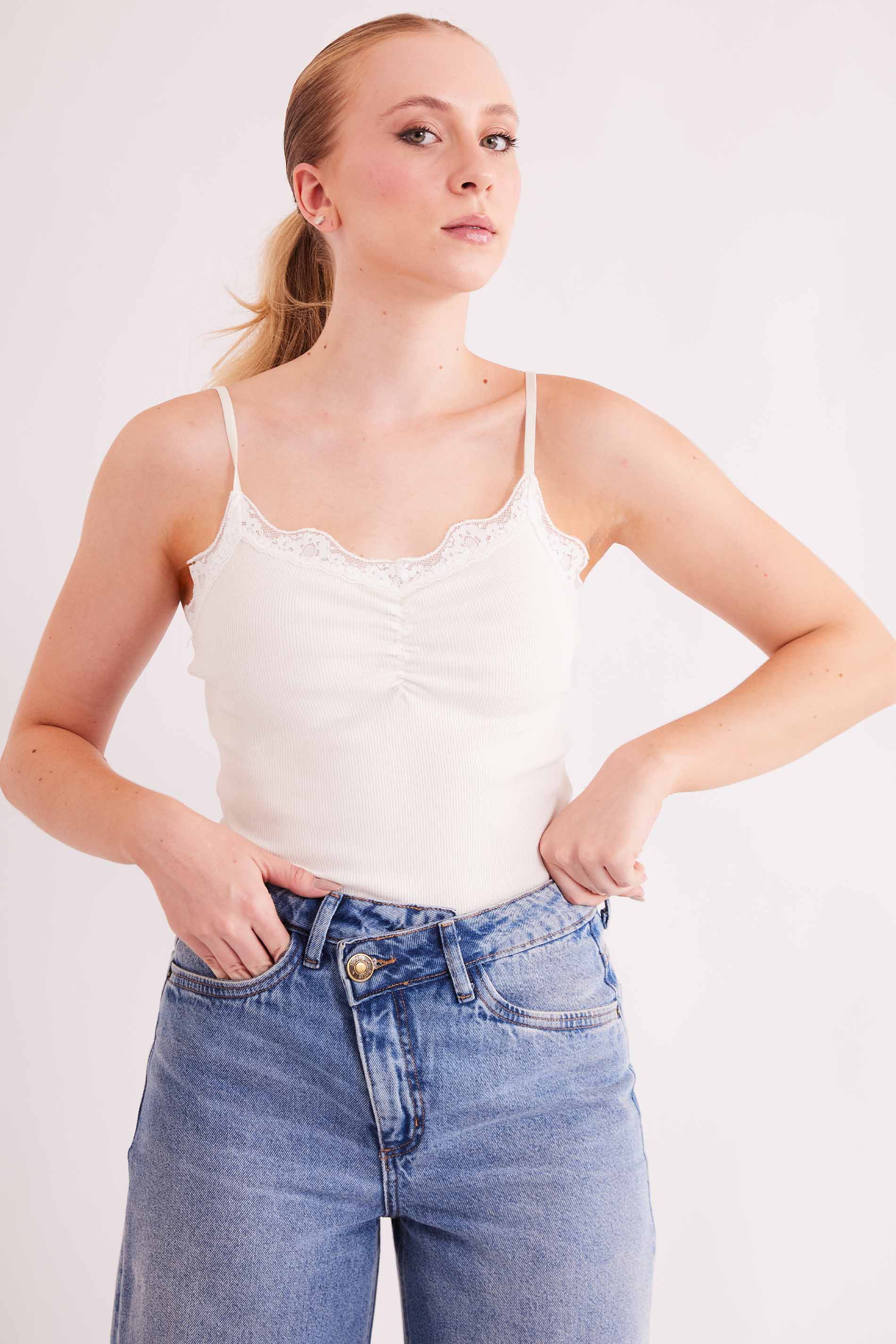 Blusa de Alça New Ease em Ribana