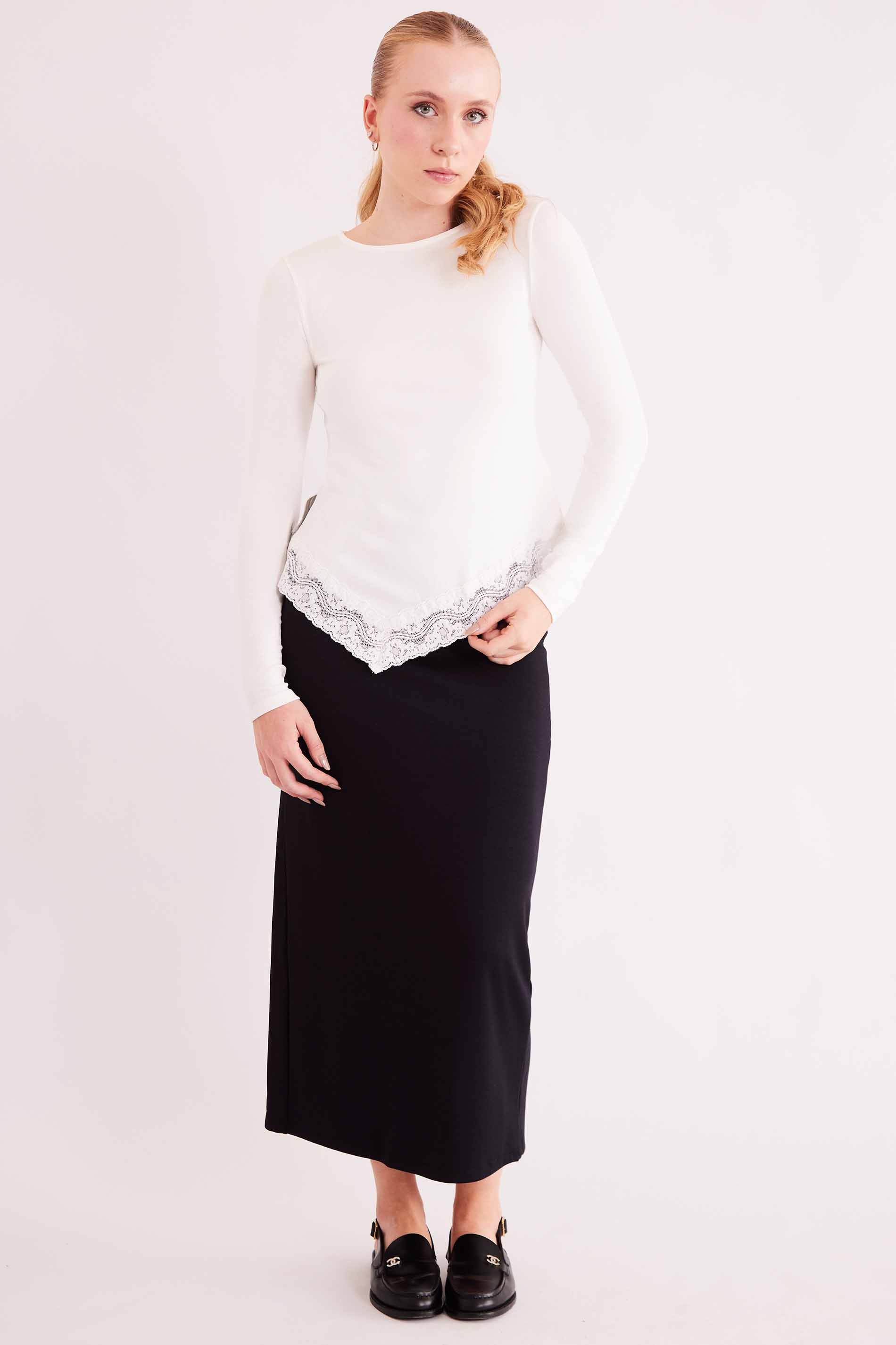 Blusa de Manga Longa Urban Frame em Ribana