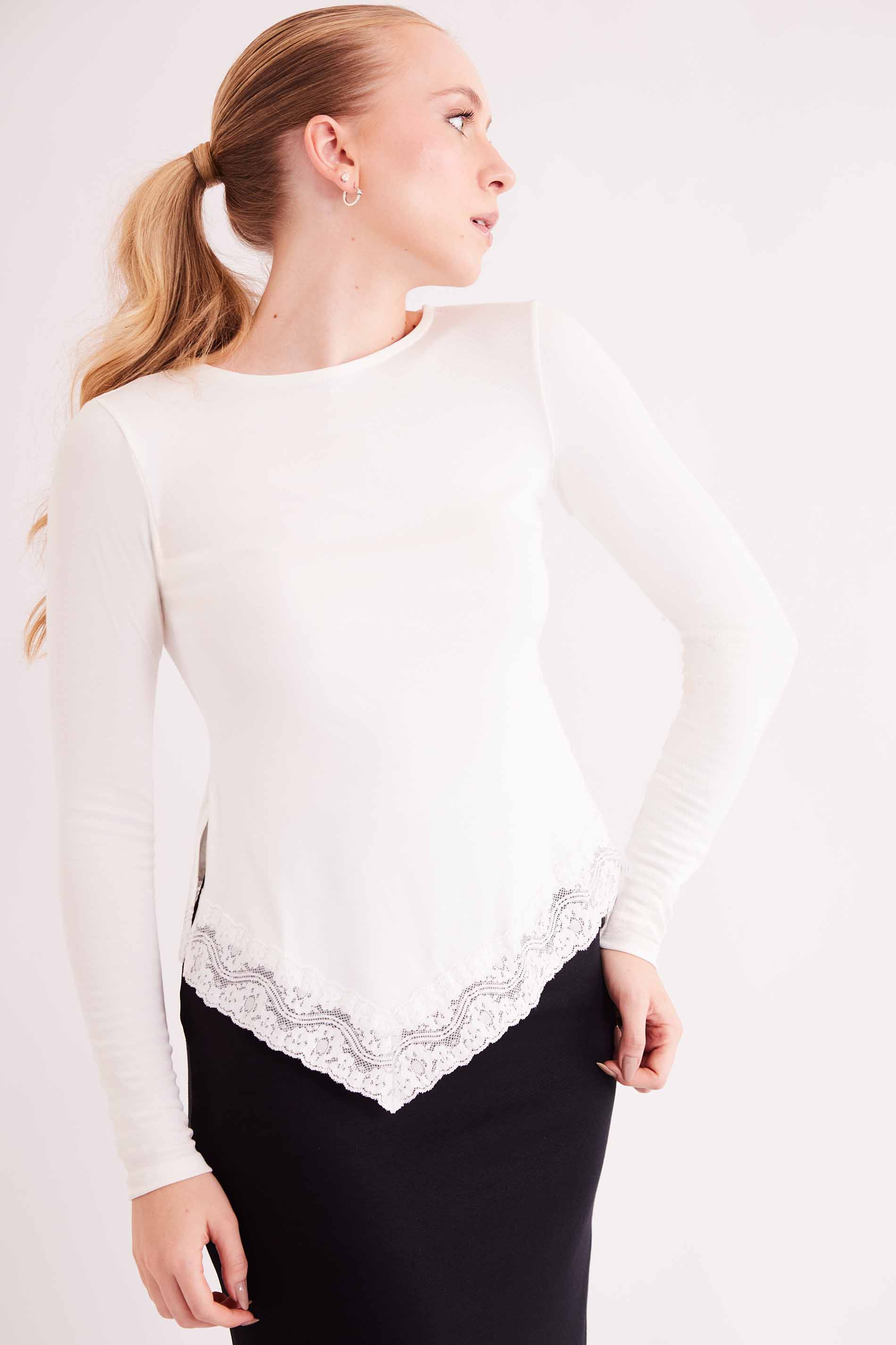 Blusa de Manga Longa Urban Frame em Ribana