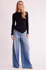 Blusa de Manga Longa Urban Frame em Ribana