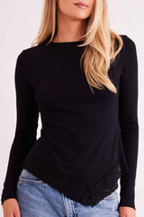 Blusa de Manga Longa Urban Frame em Ribana