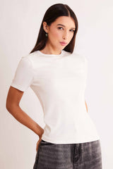 Blusa de Manga Curta After Dusk em Ribana