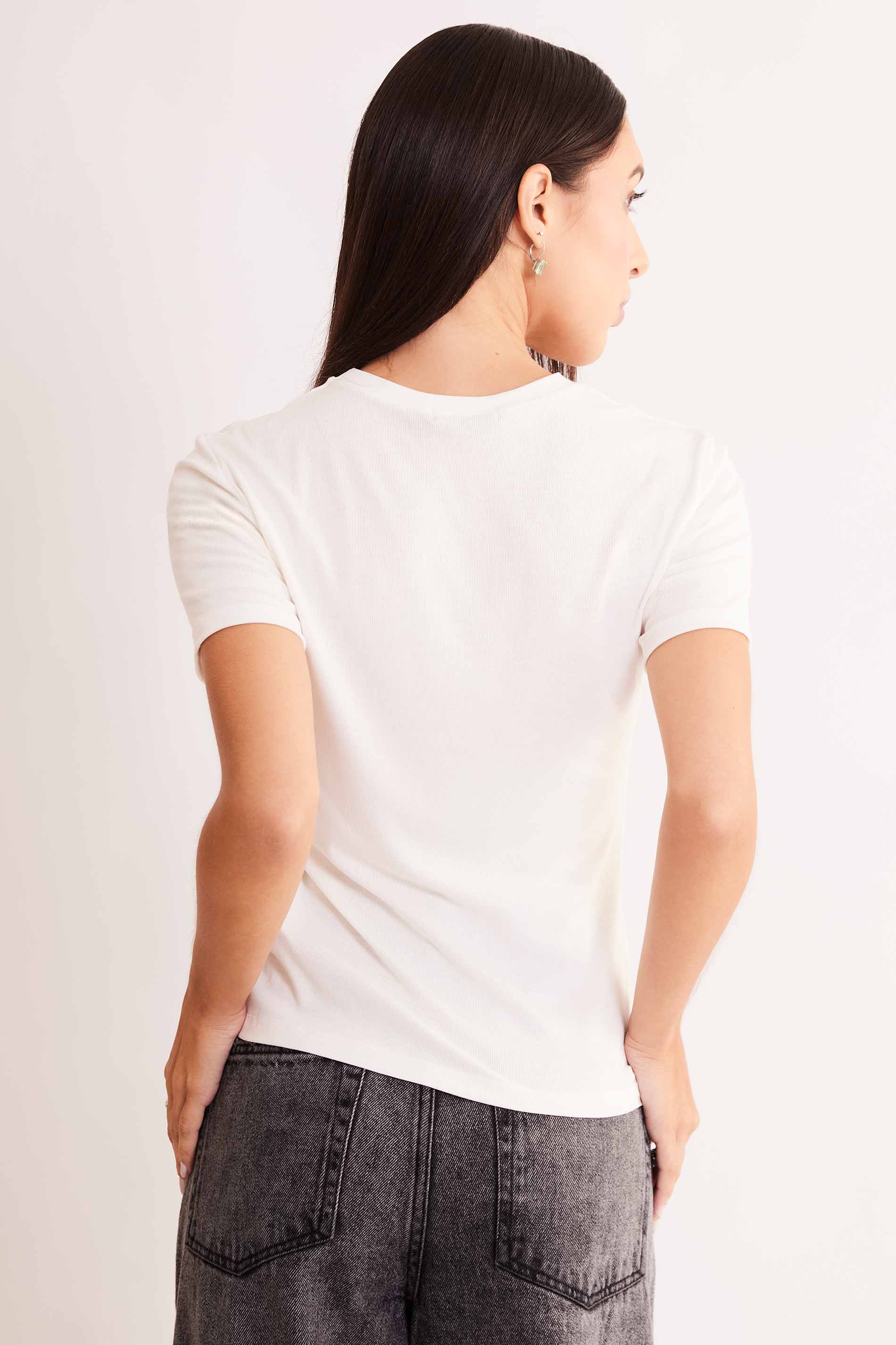 Blusa de Manga Curta After Dusk em Ribana