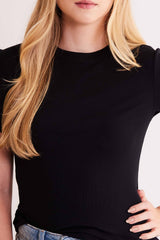 Blusa de Manga Curta After Dusk em Ribana